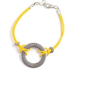 Yellow bracelet paparazzi